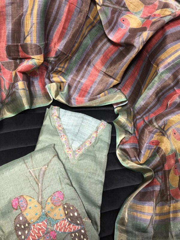 pure shimmer linen fabric